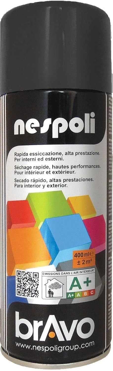 Aérosol peinture professionnelle noir mat 400 ml