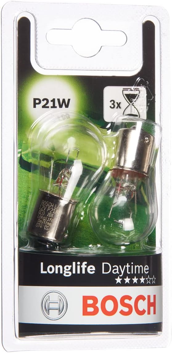 P21W Longlife Daytime lampes auto - 12 V 21 W BA15s - 2 ampoules Longévité - Longlife Daytime