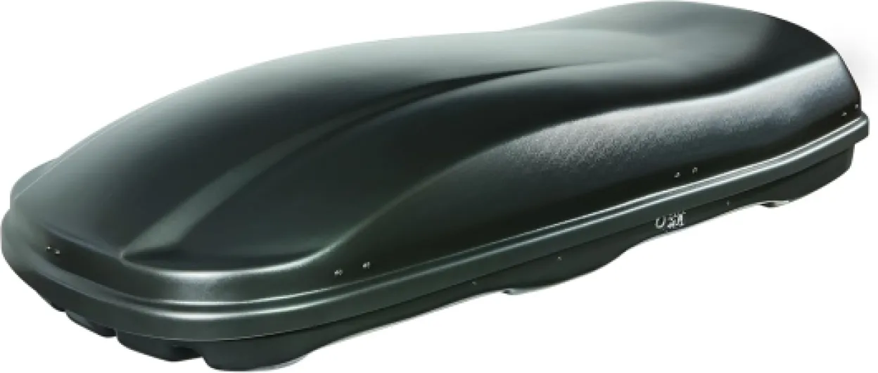 Coffre de Toit Marlin 680L Noir avec Filet élastique, Homologation TÜV-GS, Garantie 5 Ans - Serrures centralisées sur 3 Points avec clés de sécurité - Résistant aux Rayons UV Noir 680L