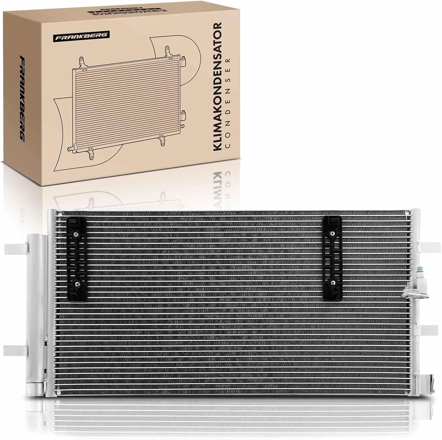 Condensateur avec sèche-linge compatible avec A4 8K2 8K5 8KH 2012-2016 A5 8T3 8F7 8TA 2012-2017 A6 4G2 4G5 4GH 2010-2018 A7 4GA 2010-2018 Q5 8RB Ma-can 95B Replace# 4G0260403A