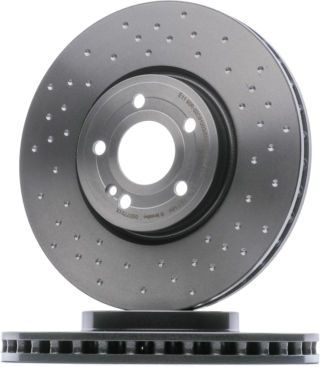 BREMBO 09.D770.1X 2x Disque de frein Avant Ø330mm Hauteur: 51mm Épaisseur: 30mm perforé/ventilé de l'intérieur