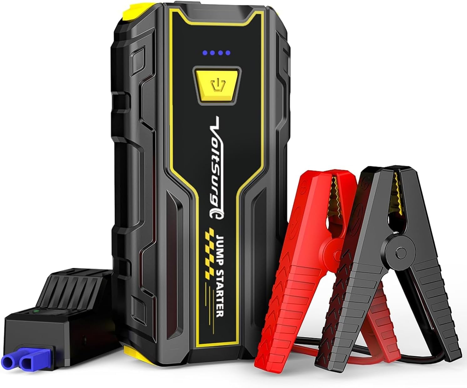 Démarreur de Batterie Voiture 4000A Démarreur d'urgence pour Voiture/Moto (Moteurs Jusqu'à 7.5L Essence/5.0L Diesel) 12V Booster de Démmarage avec Lampe Torche LED