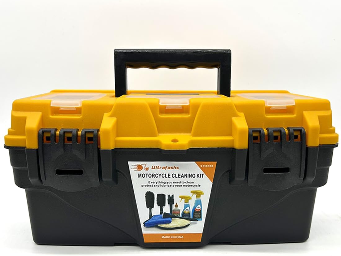 Ultrafashs Kit de lavage pour moto tout-terrain – Ensemble de nettoyage et de nettoyage de qualité supérieure pour garde-boue, jantes et peinture - Comprend un nettoyant pour moto (538,6 g), un