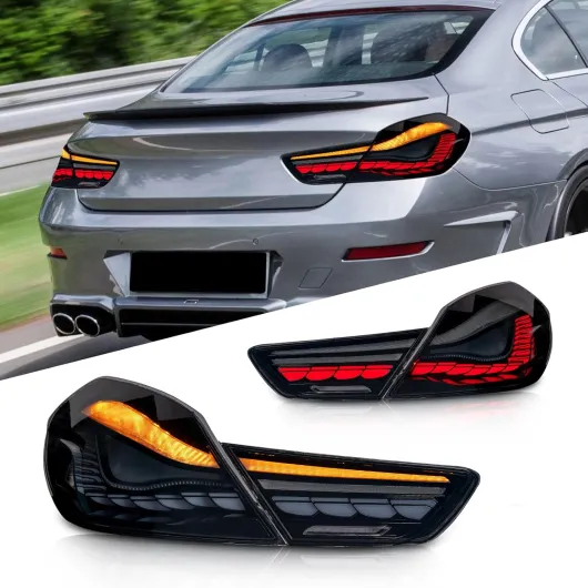 3D LED Feux arrière compatibles avec BMW F06 F12 F13 6 Series M6 640i 650i 640d 2011-2018,avec clignotants séquentiels, animation DRL