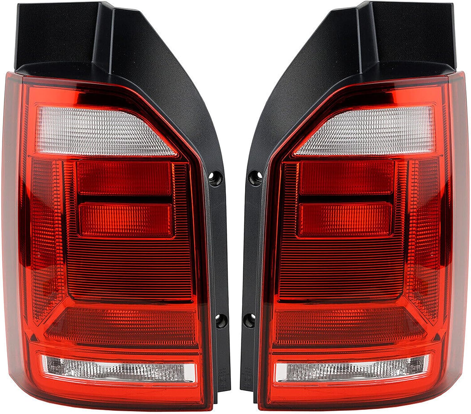 INLY Feu arrière, feu arrière, feu stop, gauche et droit, compatible avec Volkswagen Transporter 7E0945096K 7E0945096R 7E0945096AA 7E0945096AD 7E0945095K 7E0945095AA 7E0945095AD
