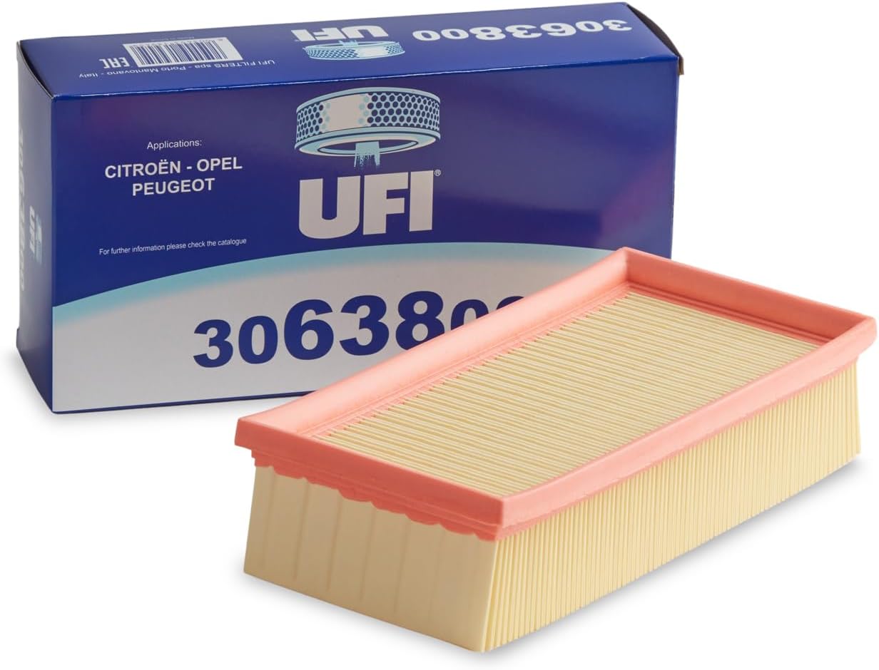 Filters, Filtre à Air 30.638.00, Filtre à Air de Remplacement, Adapté aux Voitures, Applicable sur Différents Modèles Citroen, Opel, Vauxhall, DS Automobiles et Peugot
