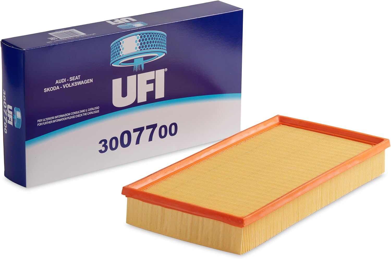 Filters, Filtre à Air 30.077.00, Filtre à Air de Remplacement, Adapté aux Voitures, Applicable sur Différents Modèles tels que Audi, Seat, Skoda et Volkswagen