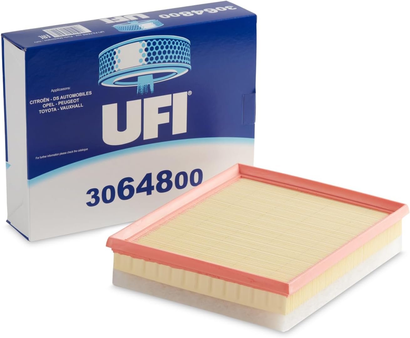 Filters, Filtre à Air 30.648.00, Filtre à Air de Remplacement, Adapté aux Voitures, Applicable sur Divers Modèles de Citroen, DS Automobiles, Opel, Peugeot, Toyota et Vauxhall