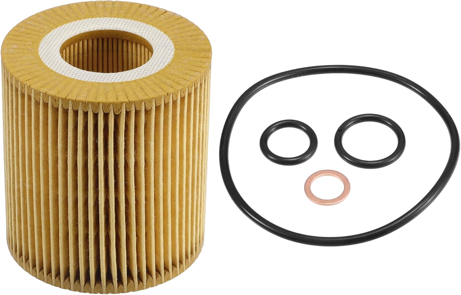 Filtre À Huile Moteur Pour Bmw X3 2004-2010, En Papier, Avec Joint, Réf - 11427508969, Jaune, 1 Ensemble