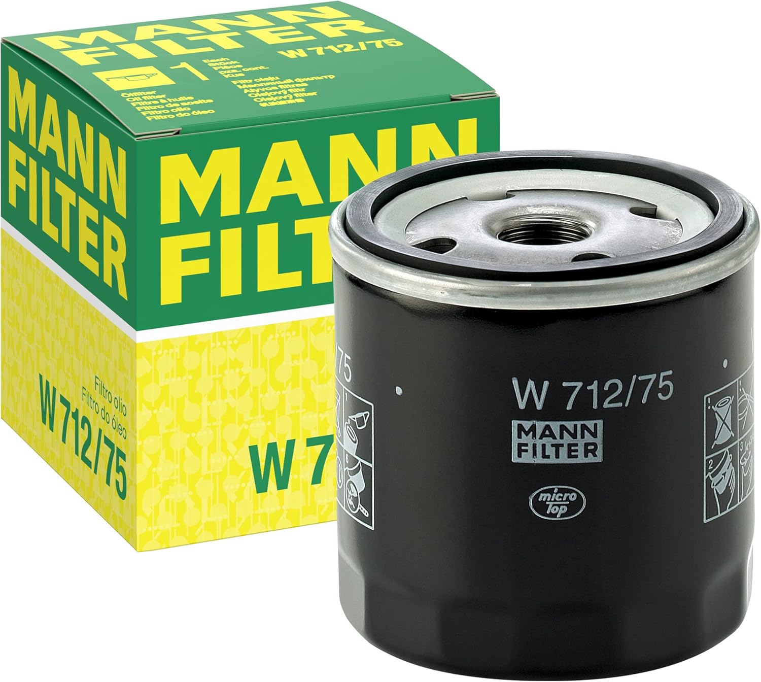 MANN-FILTER W 712/75 Filtre à huile - pour Véhicule de tourisme + utilitaires Forfait individuel