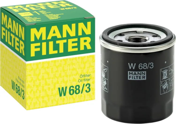 MANN-FILTER W 68/3 Filtre à huile - pour Véhicule de tourisme + utilitaires Blanc Forfait individuel