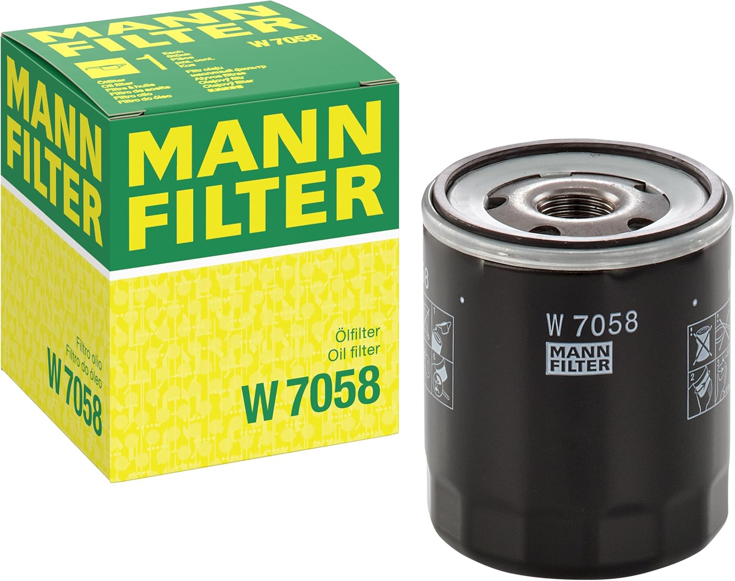 MANN-FILTER W 7058 Filtre à huile - pour Véhicule de tourisme + utilitaires