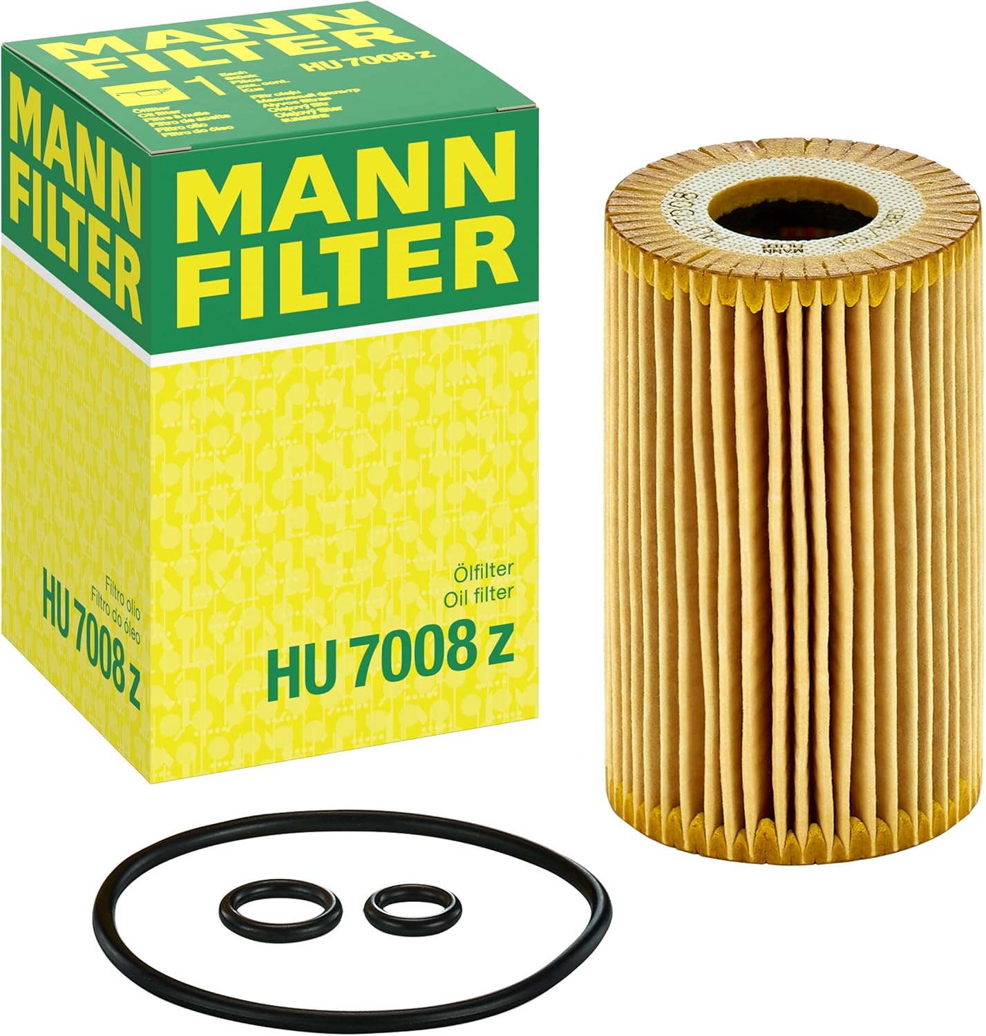 MANN-FILTER HU 7008 z Filtre à huile - pour Véhicule de tourisme + utilitaires 5 L Filtre à huile HU 7008 z