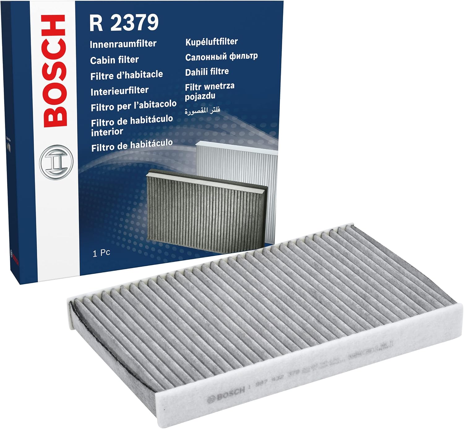 R2379 - Filtre d'habitacle anti-odeurs au charbon actif - filtre à poussière et à pollen