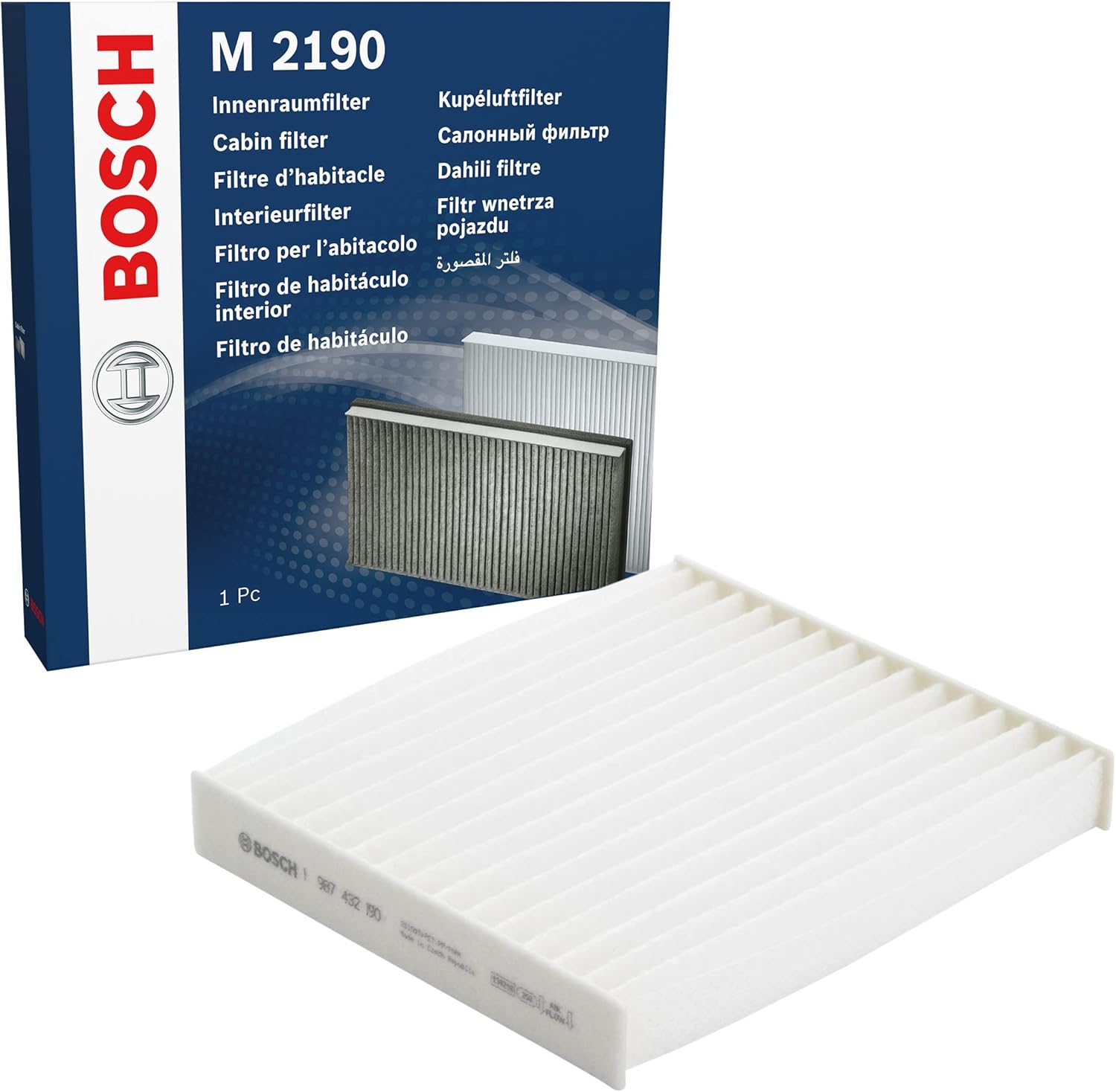 M2190 - Filtre d'habitacle standard - filtre à poussière et à pollen