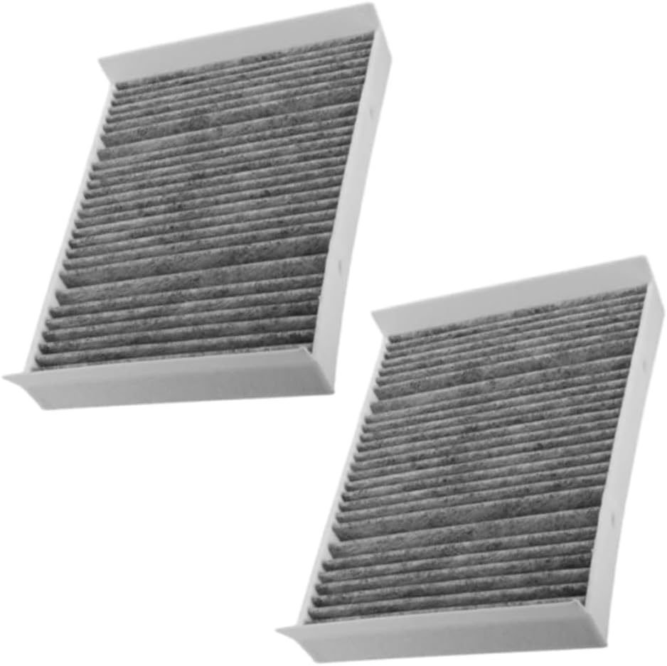 Filtre à air d'habitacle, compatible avec Mercedes-Benz S450 (3.0L V6 - Essence) 2018-2020, S600 (6.0L V12 - Essence) 2015-2017, remplace 2228300418, 2 pièces