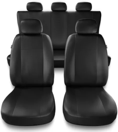 Housses de siège adaptées pour Mercedes-Benz Classe C W202, W203, W204, W205, W206 (1993- ) - Housse Siege Voiture universelles - Couverture Siege - CM-B Noir CM-B ensemble