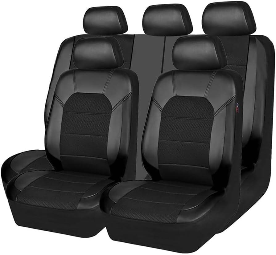 Voiture Ensembles De Housses Siège, pour Opel Corsa C 2000 2001 2002 2003 2004 2005 2006 Housses de siège de Voiture,Interieu Accessoire,Confortables Respirant,A-Black normal A-black