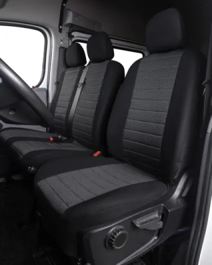 Housse de Siege Camionnette Camions 3 Places Housses Couverture Couvre Sieges Voiture Universel Avant Simple et Double pour Conducteur et Passager 2 + 1 Jeu Complet en Tissu Lavable - Gris Gris Housses de Siège camionnette