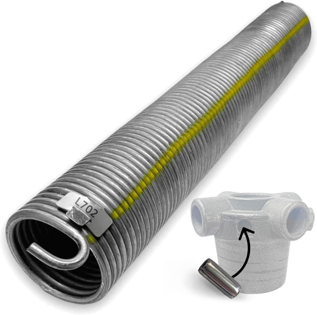 KASTOM Ressort de torsion de porte de garage Remplacement pour ressort de porte de garage Hormann L702 Remplacement pour L22 L23