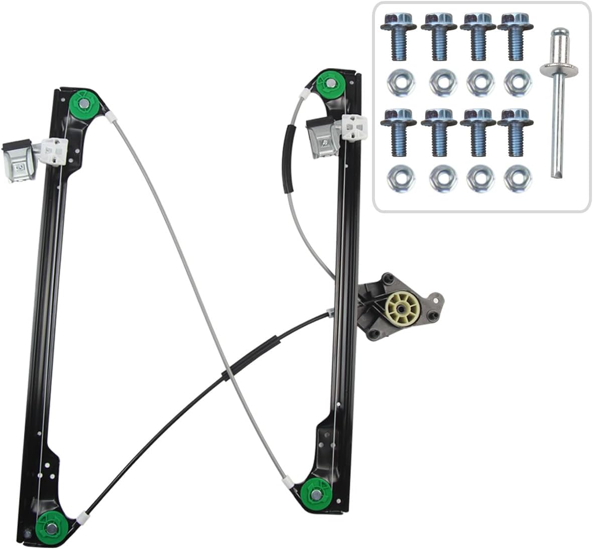 Leve vitre compatible pour Volkswagen T5 (2003-2015) AVANT GAUCHE (conducteur) 7H0837753B, 7H0837753C