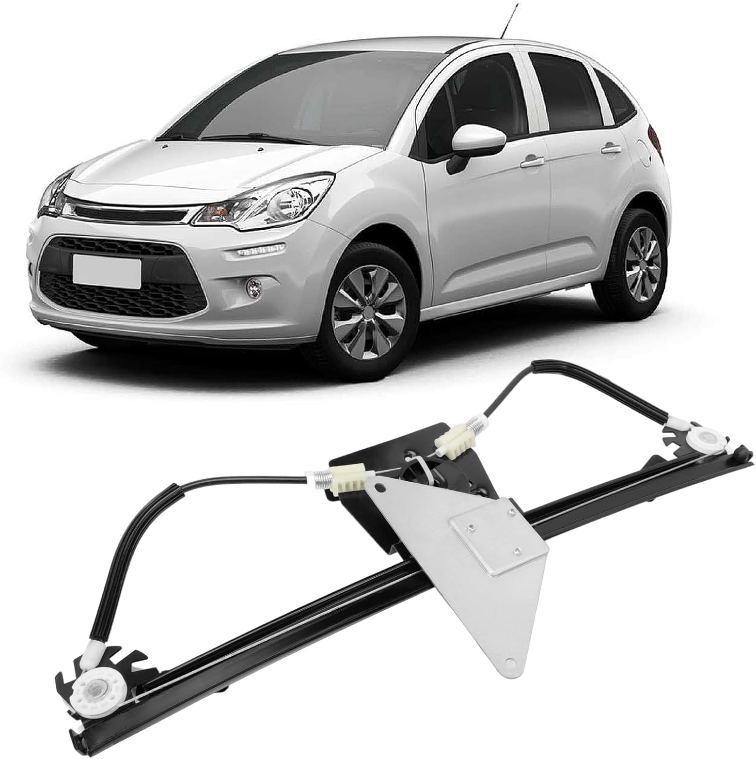 Lève-vitre Électrique, Mécanisme Lève-vitre Électrique compatible C3 II Lève-glace Électrique Avant droit (côté passager) 350103110400