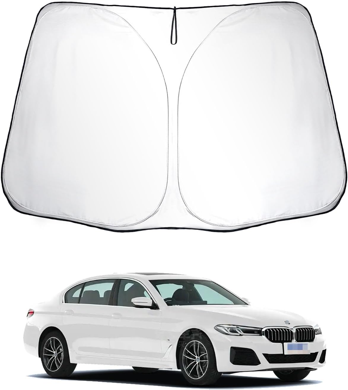 Pare-Soleil Compatible avec BMW Série 5 G30 G31 F10 F11 2011-2024 Pare Soleils pour Pare-Brise Avant Auto Pliable avec Protection UV Pour Série 5 G30 G31 F10 F11
