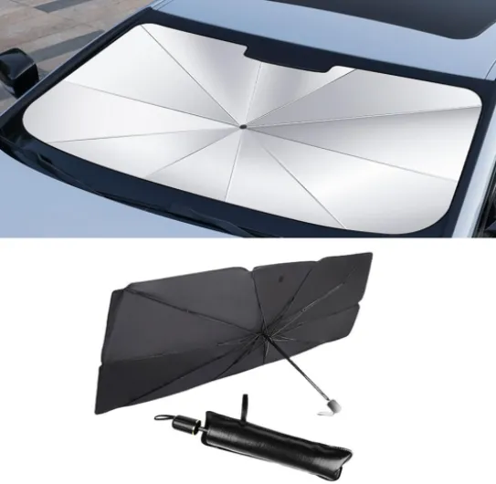 Parapluie Pare Soleil Pare-Brise Voiture pour Citroen C1 C2 C3 C4 C5 C5X C6 C8 DS3 DS4 DS5 Pliable UV Isolation Pare Brise Avant Intérieur Pare Soleil Soiture