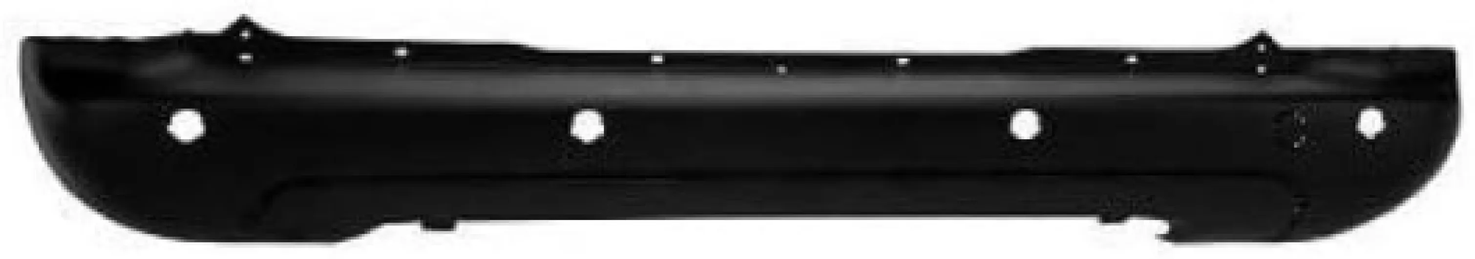 Pare-choc arrière central noir avec trous radars compatible avec Citroen Berlingo 2008-2018