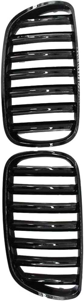 Grille de pare-chocs avant compatible avec BMW X3 E83 2007-2010, noir brillant