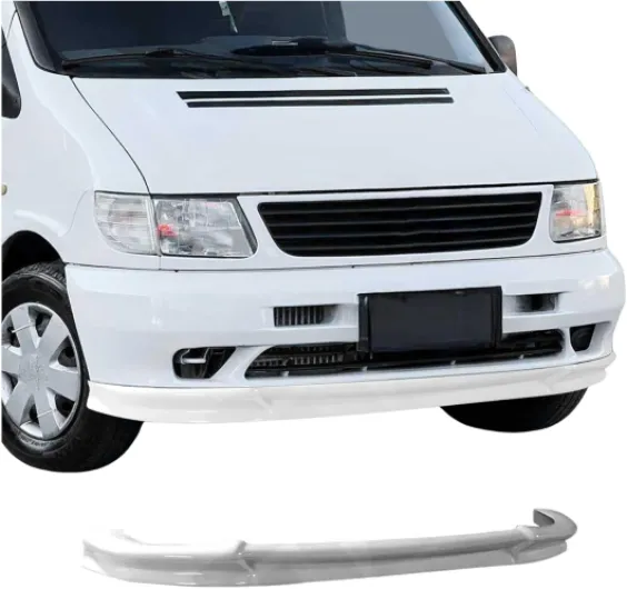 Lame de Pare-Chocs Avant pour Mercedes Vito W638 1996-2003 ABS Gris