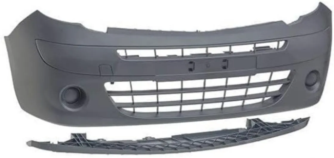 Pare-choc avant noir complet compatible avec Renault Kangoo 2 phase 1 2008-2013