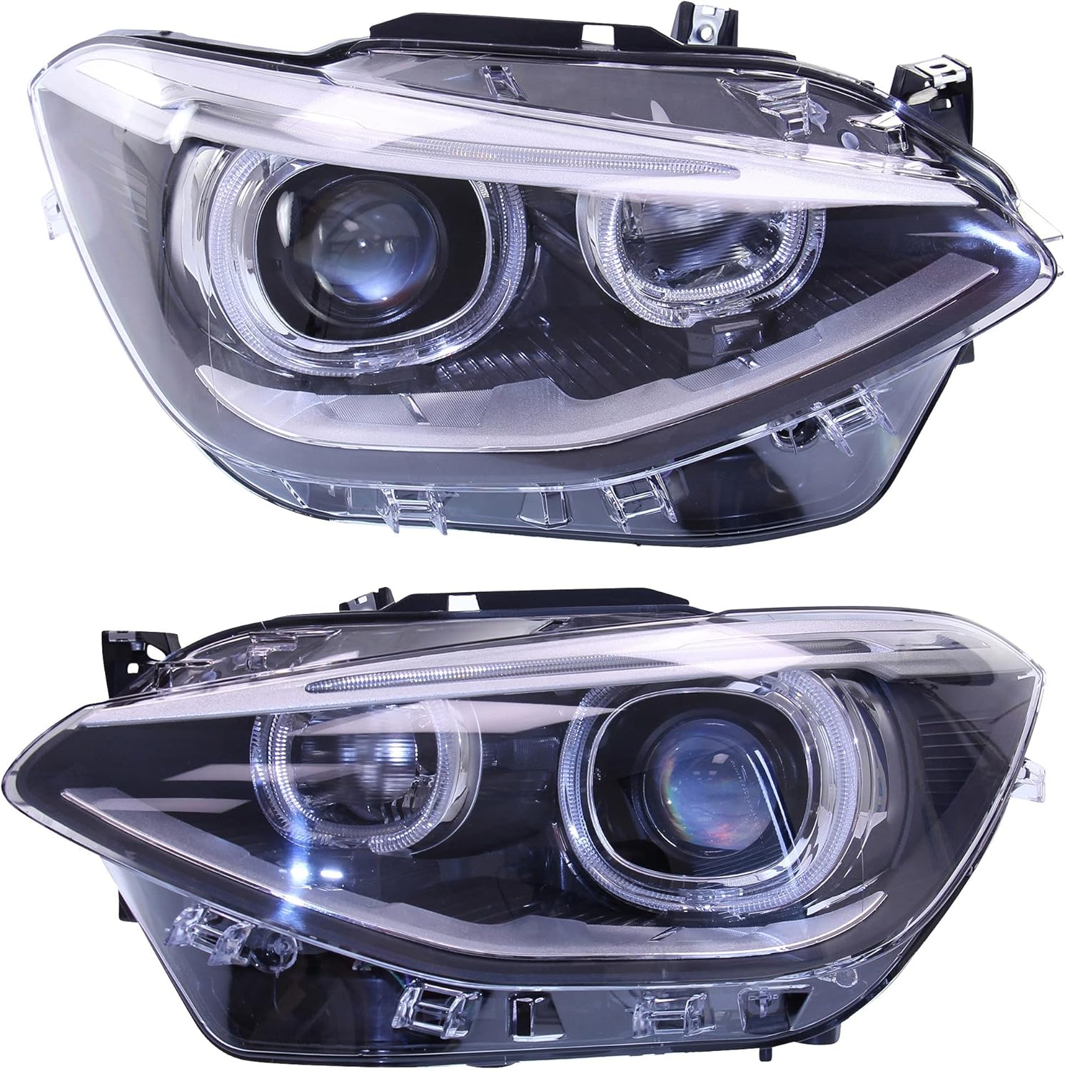 BESTPRICE 2x Bi-Xenon Phares avant Phares principaux gauche + droite Compatible avec BMW Série 1 (F20), 1 (F21)