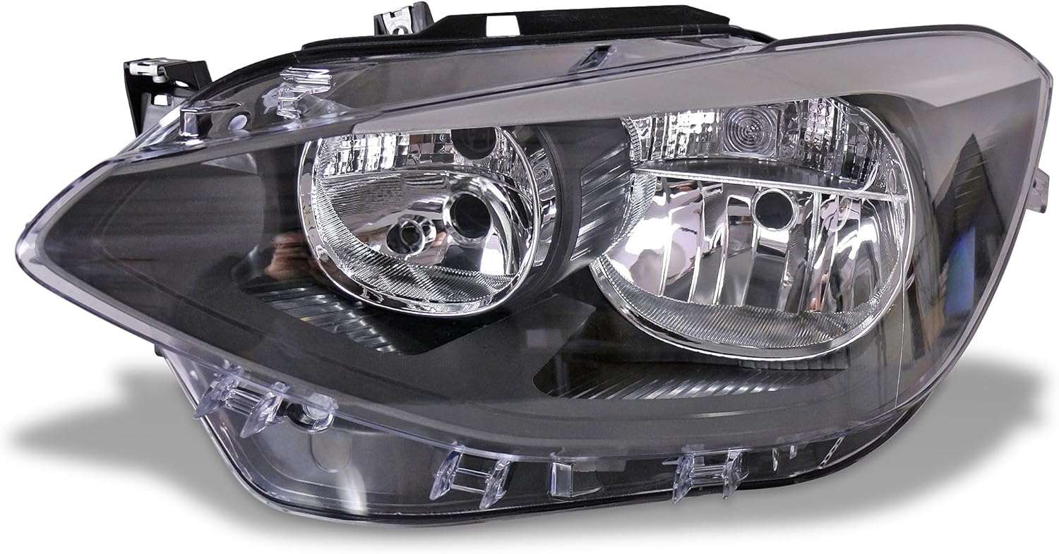 BESTPRICE 1x phare avant phare principal gauche H7/H7 avec servomoteur Compatible avec BMW Série 1 (F20), 1 (F21)