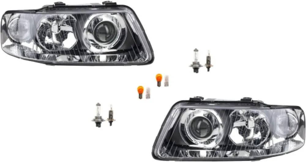 Johns, Compatible avec phares Audi A3 (8L) de 09/00 à 05/03 + phare - Kit gauche, droite