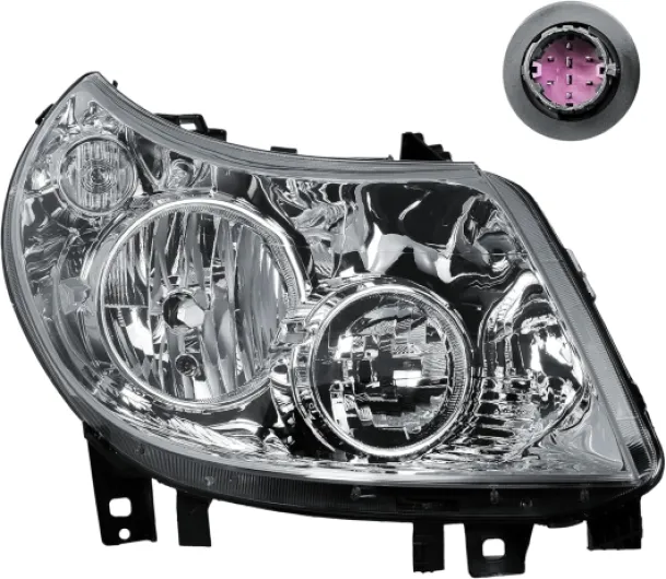 LONGLING Phare droit (côté passager), phare avant avec moteur, pour Fiat Ducato, Citroën Jumper, Peugeot Boxer 2011-2014