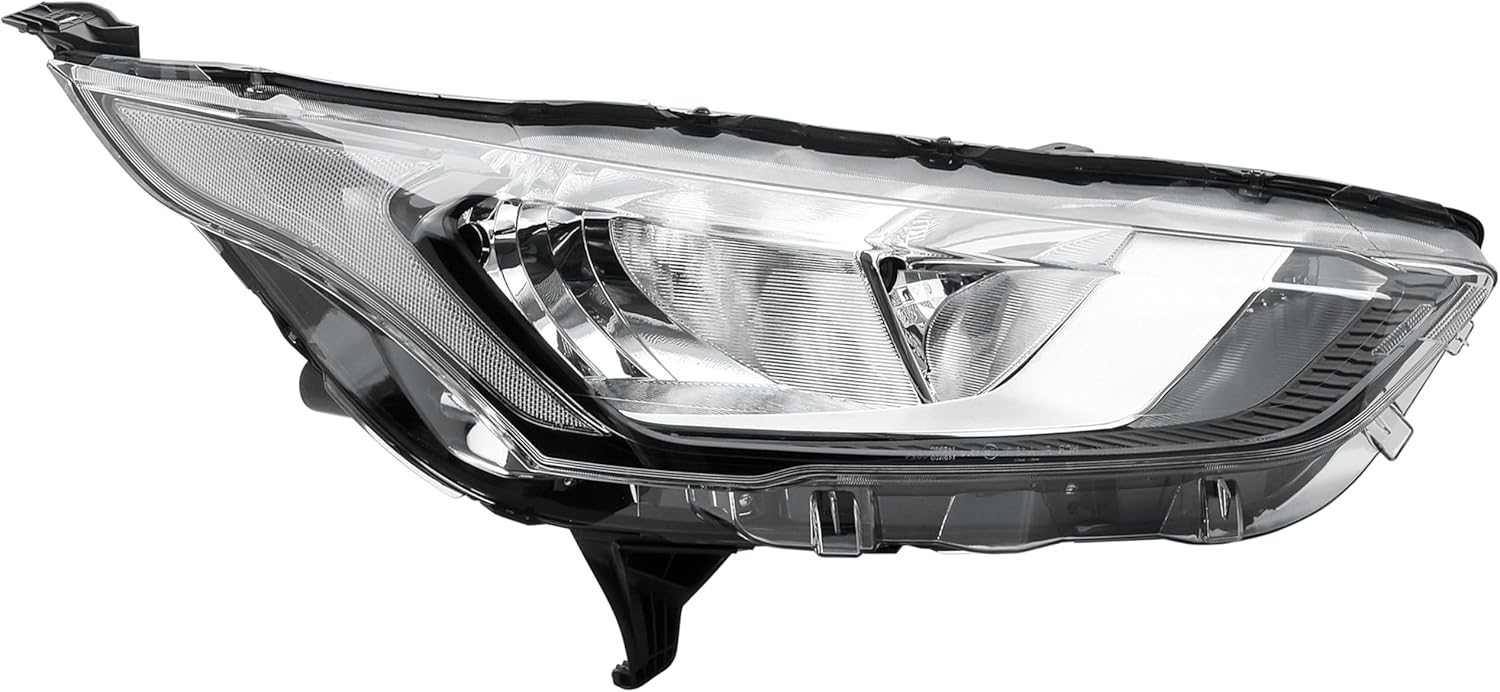 Phare droit côté passager, projecteur avant noir avec moteur, pour Ford Transit Tourneo Connect V408 2017-2023