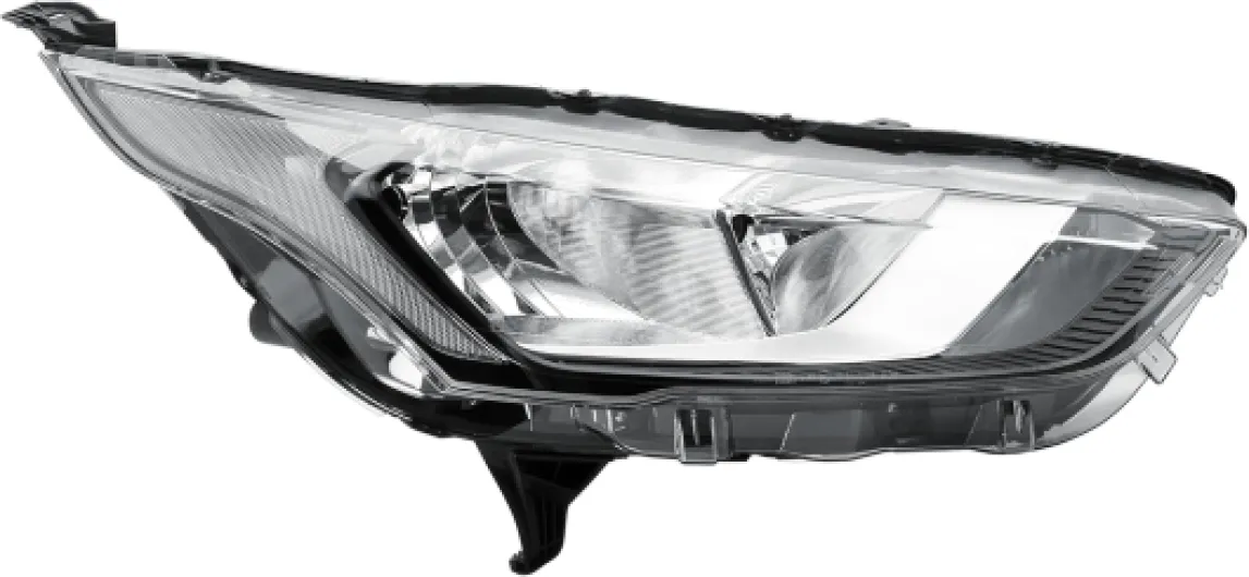 Phare droit côté passager, projecteur avant noir avec moteur, pour Ford Transit Tourneo Connect V408 2017-2023