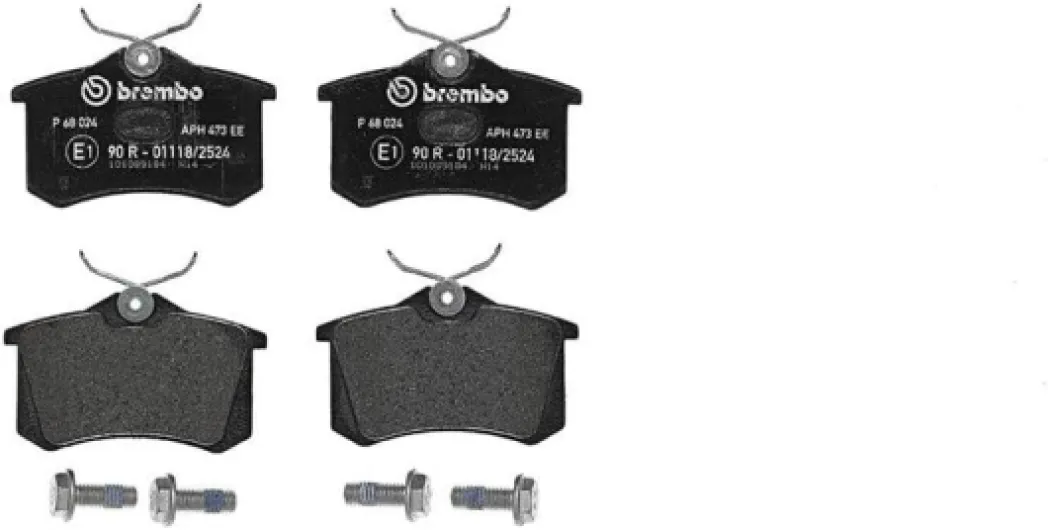 Brembo P68024 Plaquettes de Frein Arrière