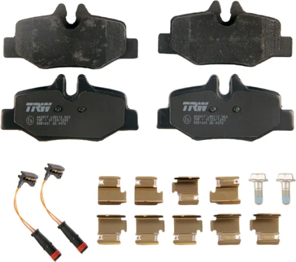 GDB1601 Plaquettes de Frein Kit de 4 pour Mercedes-Benz Vito Autobus/Autocar (W639) 2003 - Essieu Arrière et Autres Véhicules