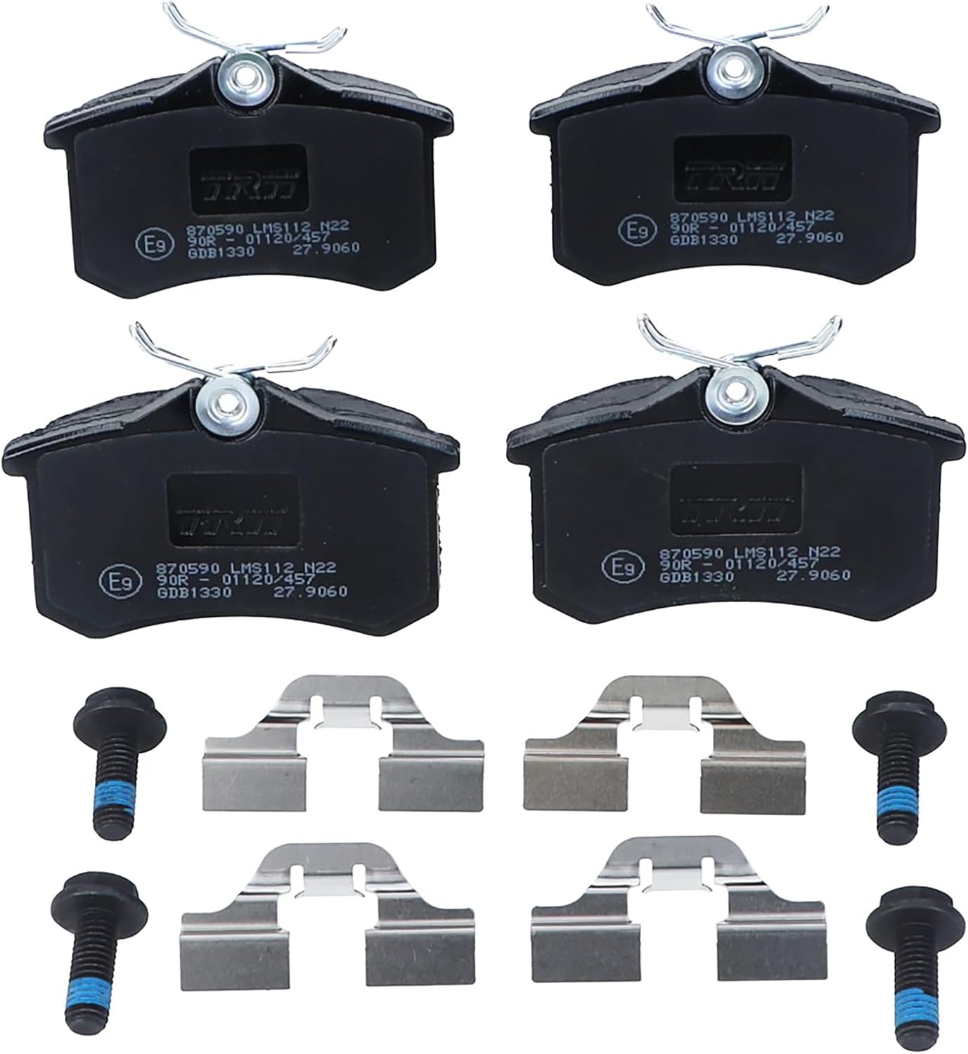 GDB1330 Plaquettes de Frein Kit de 4 pour Renault Clio IV (BH ) 2012-2021 Essieu Arrière et Autres Véhicules