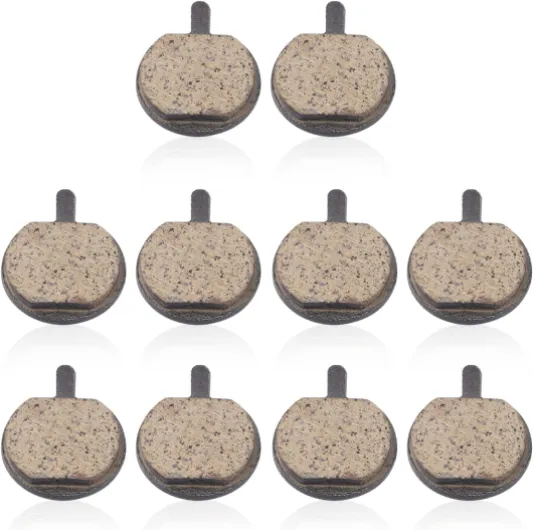 Cyrank 5 Pair Plaquettes De Frein De Vélo, Plaquette De Frein Velo, Plaquettes De Frein à Disque Plaquettes De Vélo Rondes pour Vélo Electrique De Scooter, Frein Trottinette Electrique