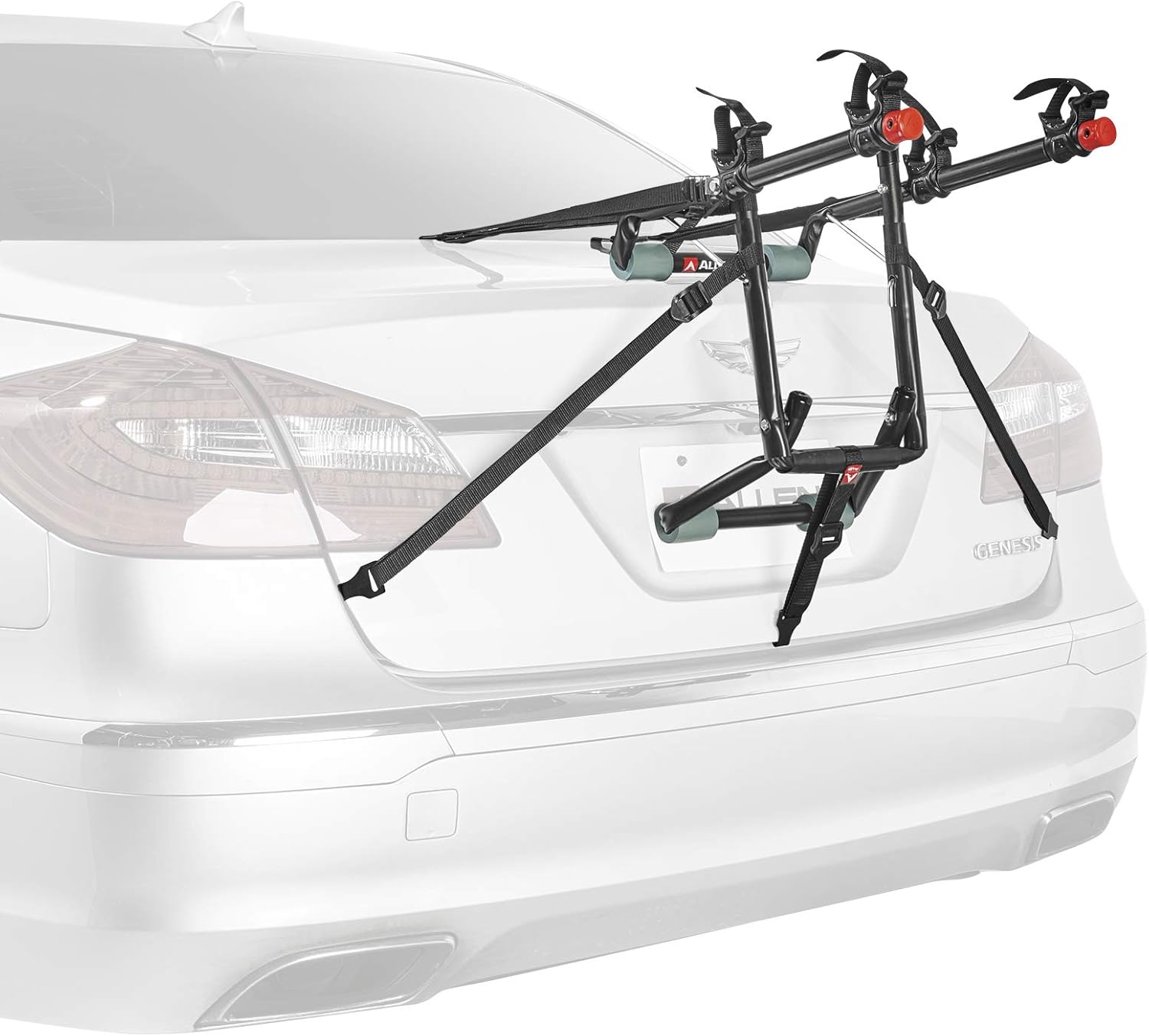 Deluxe Trunk Mounted Bike Rack Porte-vélos pour voiture avec sangles latérales