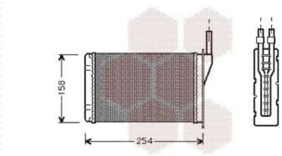 VAN WEZEL Radiateur de chauffage Radiateur De Chauffage 43006087