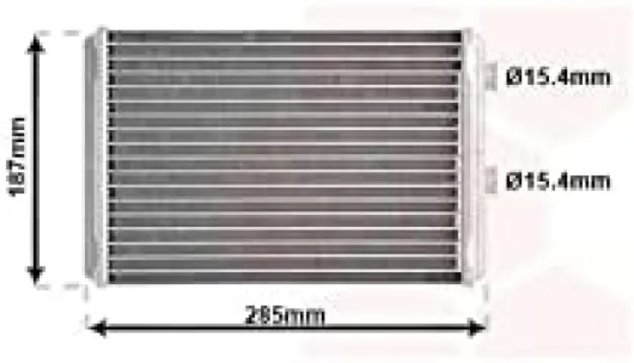 VAN WEZEL Radiateur de chauffage avant Radiateur De Chauffage 17006325