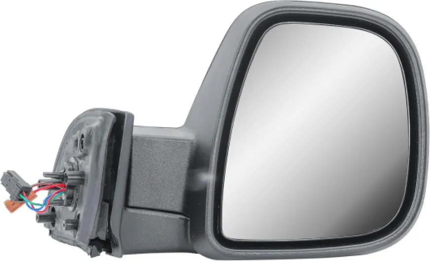 Rétroviseur extérieur droit, électrique et chauffant, rabattable manuellement, couvercle noir mat, pour Citroën Berlingo, Peugeot Partner 2012-2018