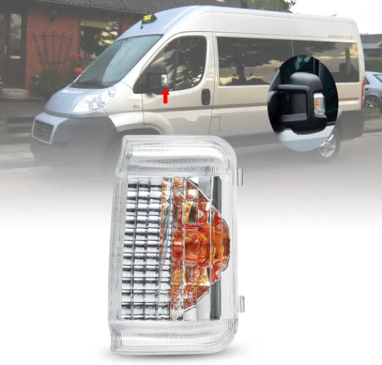 Clignotant Rétroviseur Extérieur Clignotant Rétroviseur pour Citroen Jumper 04/2006-UP FIAT Ducato(250)2006-U PEUGEOT Boxer 2006-UP droite single Lentille claire NO HAVE W16W R: 71748255; 6325H4 Droite claire