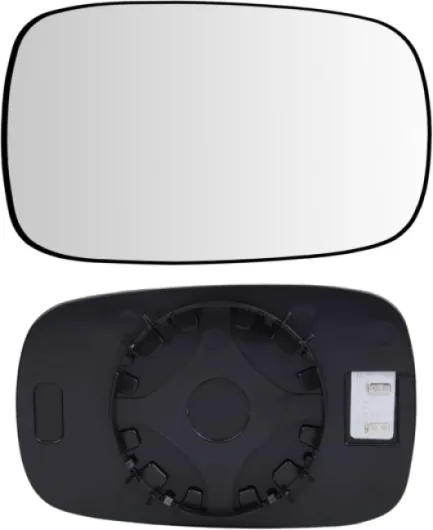 Mingke Verre de Rétroviseur Droite Compatible avec Renault Clio MK3 2005-2009 Megane MK2 2002-2009 Scenic MK2 Grand Scenic MK2 2003-2009,Glace Retroviseur Exterieur avec Chauffant et Plaque de Support Passager (05-09)