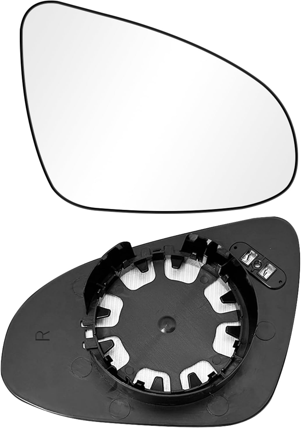 1PCS Verre Rétroviseur Droit Compatible avec toyota Yaris 2012 2013 2014 2015 2016 2017 2018 Vitre Retroviseur Chauffant Yaris Verre Miroir 2012-2018 Droit