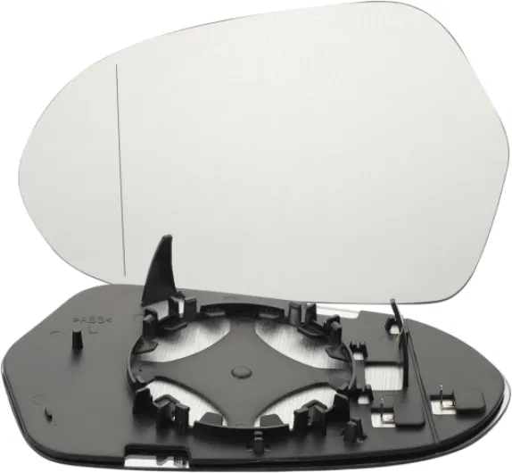KASturbo Miroir de rétroviseur gauche asphérique chauffant avec plaque arrière pour Audi A6 2011 2012 2013 2014 2015 2016 2017 2018 OEM : 4G0857535 4G0857535B